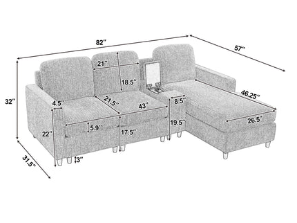 L - Sectional Sofa With Reversible Chaise