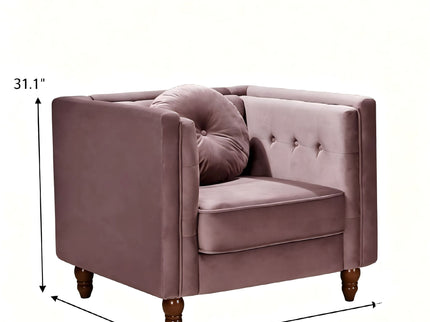 Chesterfield Accent Tufted Square Arm Side Chair