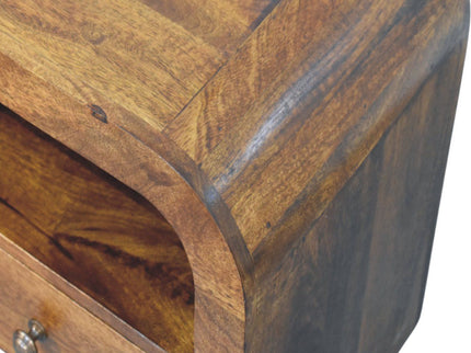 Darcy - Nightstand With Drawer And Open Shelf - Brown