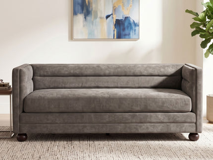 3 Seater Sofa Upholstery With Square Arms, Living Room Couch