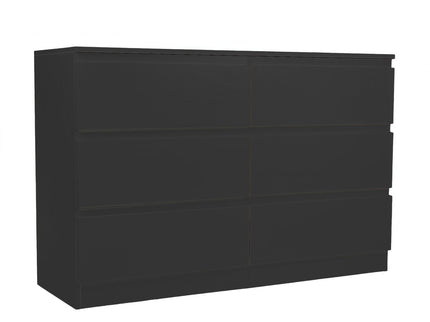 6 Drawer Dresser With Spacious Countertop And Concealed Handles