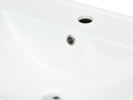 24'' Bathroom Vanity With Basin Sink, 3 Drawer Storage Cabinet - Natural Wood