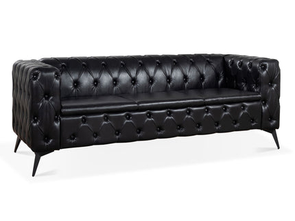 Square Arm Removable Cushion 3 Seater Sofa