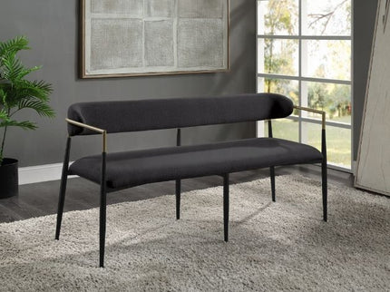 Jaramillo - Chenille Bench - Black