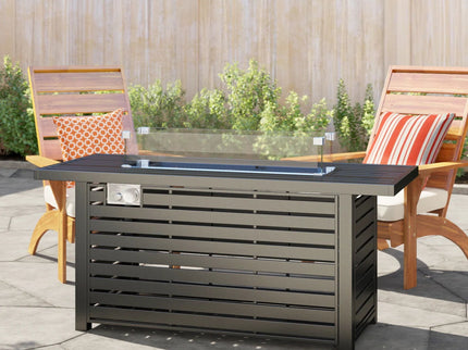 Propane Outdoor Fire Pit Table With Lid Versatile Fuel Options