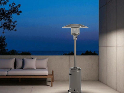 46000 Btu Propane Patio Heater - Steel Gray