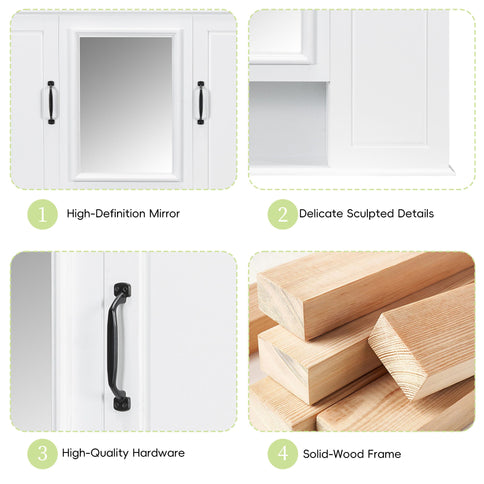 Modern Wall Mounted Medicine Cabinet With Mirror