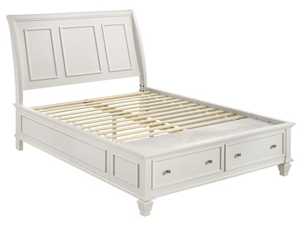 Rocco - 4 Piece Queen Bedroom Set - Cream White
