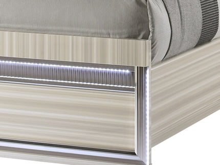 Leonor - Bed With LED Headboard And Footboard