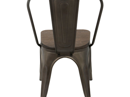 Oregon - IndustrialFarmhouse Stackable Dining Chair (Set of 2)
