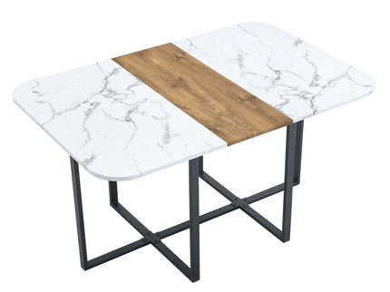 2 Tone Dining Table For Modern Minimalist And Industrial Styles