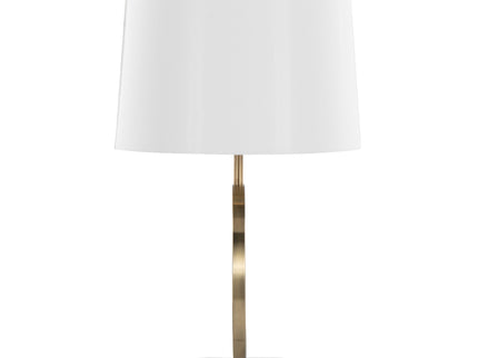 Moon - Contemporary Table Lamp - White / Gold