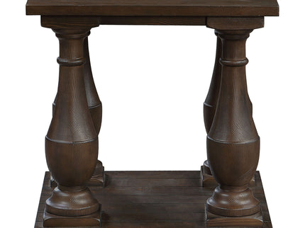 Byer - Rectangular Side End Table Coffee - Coffee