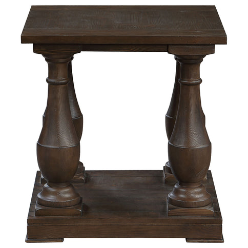 Byer - Rectangular Side End Table Coffee - Coffee