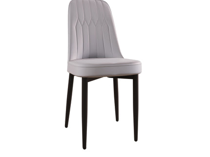 Modern Dining Chair With Cushions And Metal Legs