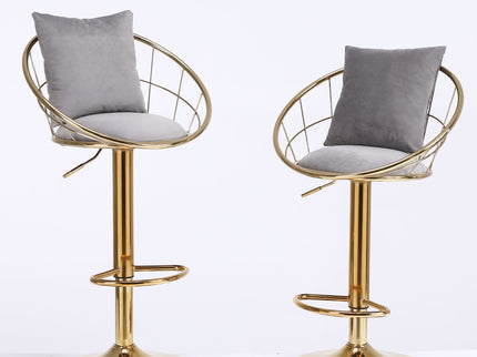Unique Design Bar Chair, 360 Degree Rotation, Adjustable Height, Suitable For Dining Room And Bar