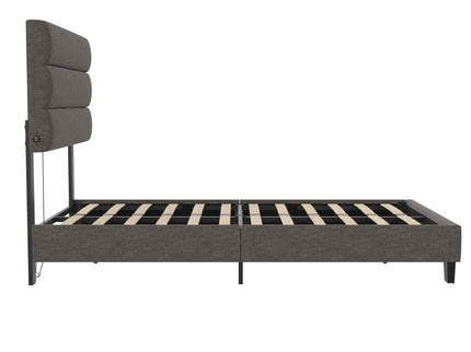 Paloma - Twin Bed With Dual USB Port - Linen