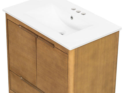 Softened Modern Bathroom Vanity With Sink