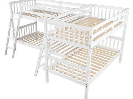 L Shaped Bunk Bed With Ladder
