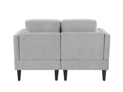 Chaise Lounge Sofa Bed With Dual Layer Armrests For Living Room
