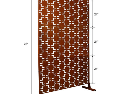 Outdoor & Indoor Metal Privacy Freestanding Decorative Screen