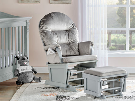Madison - Glider And Ottoman - Gray