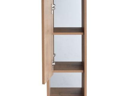 10" Wall Mounted Storage Cabinet, Bathroom Cabinet With Soft Close Door - Imitative Oak