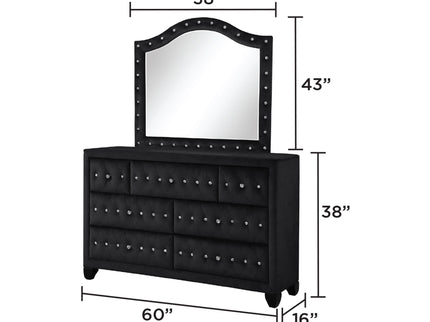 Sophia - Tufted Upholstery Mirror