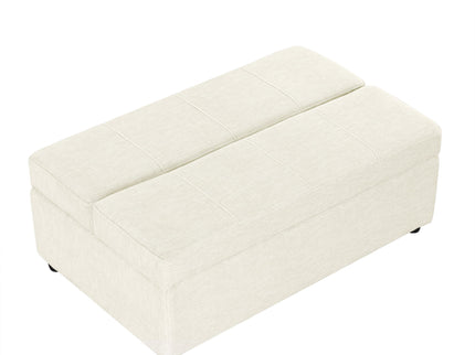 Twin Size Folding Ottoman Sleeper Bed With Mattress Convertible Guest Bed