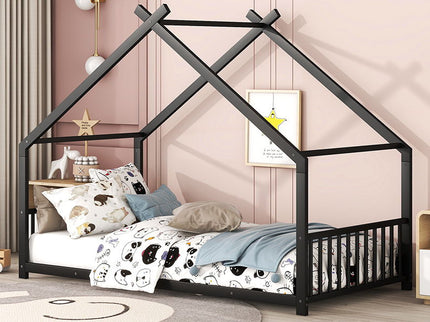 Metal House Bed