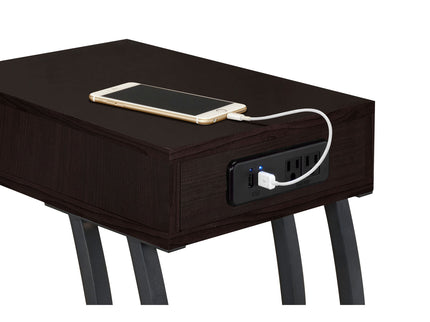 Hi-Tech Accent Table With USB Ports
