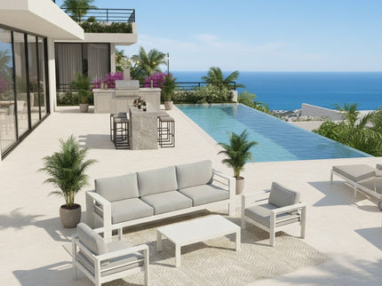 Outdoor Patio Set With All-Weather Thick Cushions