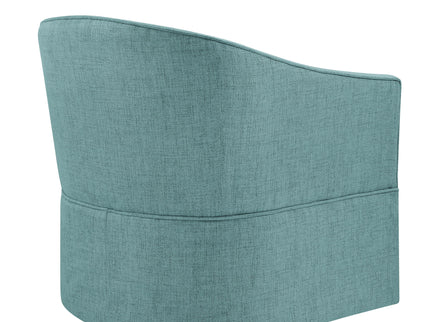 Solitude - Skirted Swivel Accent Chair With Hemp Like