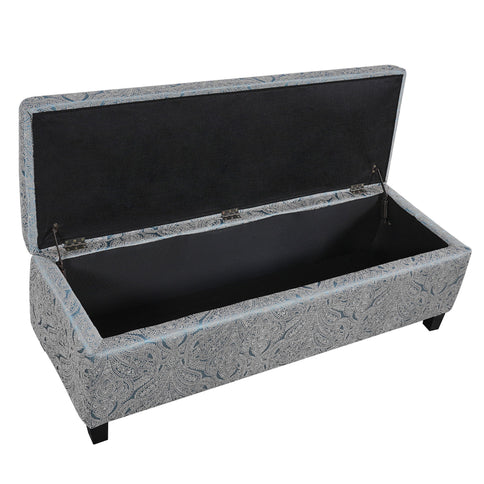 Indoor Storage Ottoman Bench With Hidden Storage - Pattern