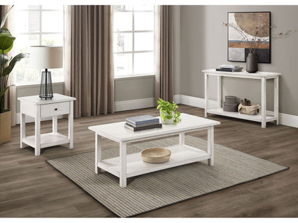 Castleton - 1 Drawer Wood End Table With Shelf