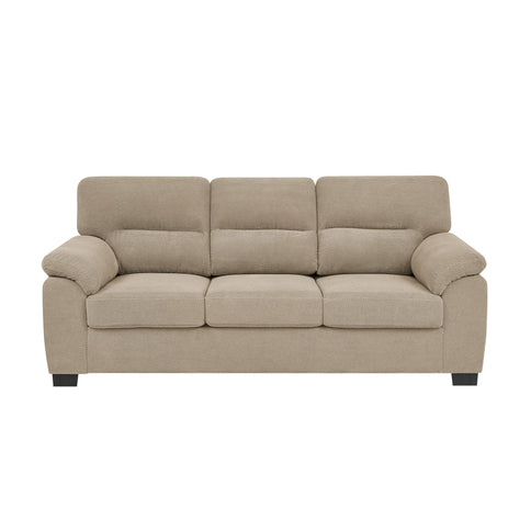3 Seater Sofa With Padded Armrests And Triangular Leg