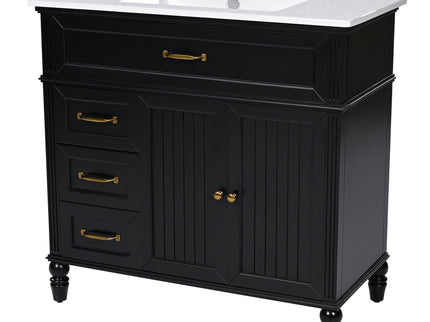 Bathroom Vanity With Sink, Freestanding Cabinet & Drawers