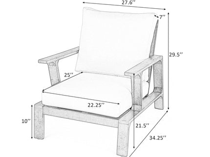 Modern Patio Accent Chair