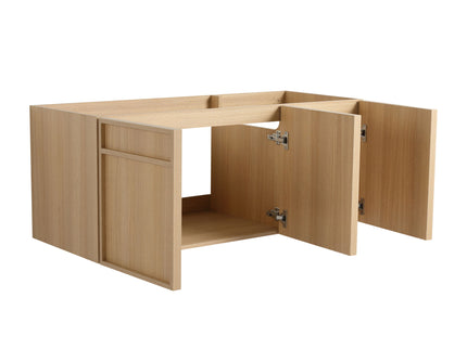 Wall-Mounted Bathroom Vanity With Resin Sink And Soft Closing Doors