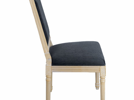 Dining Chairs With Upholstered Square Back (Set of 2)