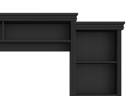 Elegant Entertainment Center Wall Unit With Bookshelves