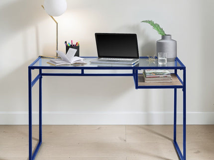 Yasin - Glass Top Writing Desk