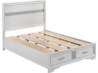 White / Full / 2 Drawers