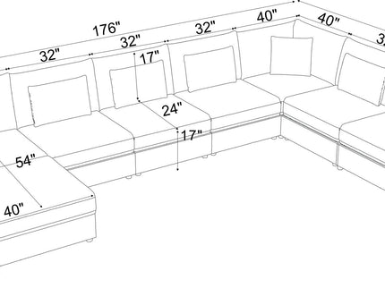 Upholstered Modular Sectional & Custom Configuration