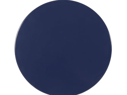 Modern Iron Cut Design End Table (Set of 2) - Navy Blue