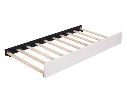 Upholstered Daybed With Ergonomic Design Backrest