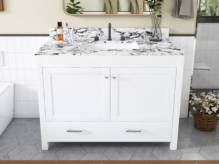 Bathroom Vanity With Storage - White