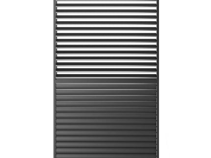 Louver Grille 1 / 3 10Ft Frame & Louvers - Black