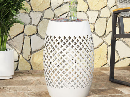 Roswell - Outdoor Side Table With Mosaic Tile Top