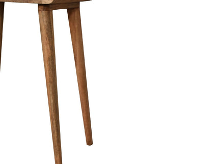 Curved Chestnut Console Table